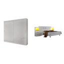 Ver imagem 1 de Quarto de Casal Completo Espresso Móveis com Guarda-Roupa 2 Portas 2 Gavetas e Cebaceira com 2 Mesa