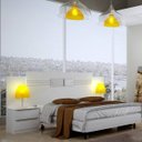 Ver imagem 3 de Quarto de Casal Completo Espresso Móveis com Guarda-Roupa 2 Portas 2 Gavetas e Cebaceira com 2 Mesa