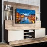 Estante Home Para Tv Com Led Aron Linea Brasil Naturale Fendi - 1