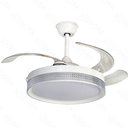Ver imagem 1 de Pendente Branco com Ventilador Embutido 50cm 36w Led Bivolt | 3 Temperaturas