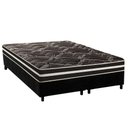Ver imagem 1 de Cama Box Queen: Colchão Ortopédico Paropas D28 - Master Ag80 Black Double Face 17 + Base Crc Suede