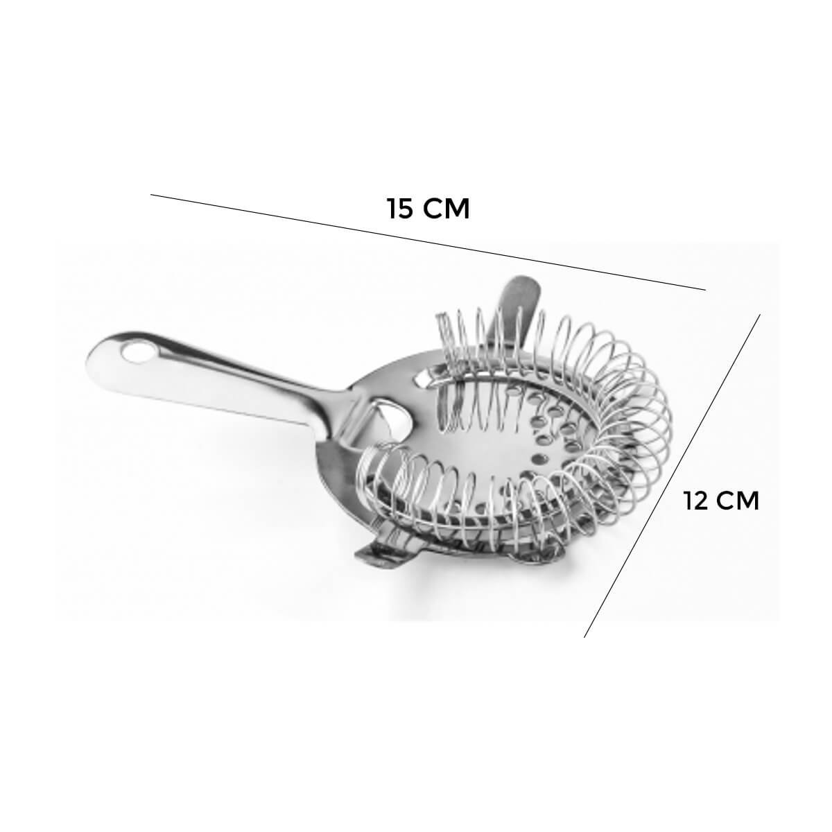 Coador de Coquetel e Bebidas 4 Apoios Strainer Aço Inox Attuale - 5