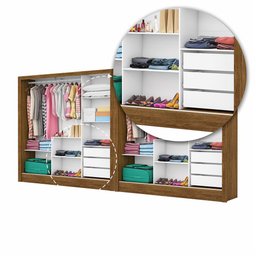 Closet Casal Duplo Dubai 6 Portas 6 Gavetas - 7