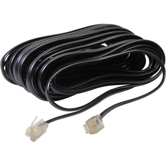 Cabo Extensor P/ Telefone Rj11 4 Vias 10m Preto Storm - Pct / 10 - 1