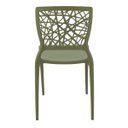 Ver imagem 6 de Cadeira Tramontina Joana Verde Oliva em Polipropileno e Fibra de Vidro