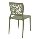 Ver imagem 5 de Cadeira Tramontina Joana Verde Oliva em Polipropileno e Fibra de Vidro