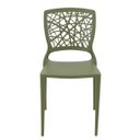 Ver imagem 2 de Cadeira Tramontina Joana Verde Oliva em Polipropileno e Fibra de Vidro
