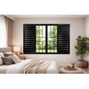 Ver imagem 1 de Janela Veneziana de Alumínio Preto C/grade 120x200 6 Folhas Linha 20 Modular Cmc Esquadrias