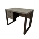 Ver imagem 2 de Escrivaninha Industrial com 2 Gavetas e Pés em Metal 90cm Cor:cinza Sagrado com Preto