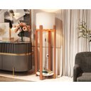 Ver imagem 1 de Luminária de Chão Austria com Pés de Madeira Maciça - Off White