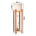 Ver imagem 2 de Luminária de Chão Austria com Pés de Madeira Maciça - Off White