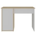 Ver mais imagens de Mesa Escrivaninha Home Office 110cm Ally A06 Carvalho/branco - Mpozenato