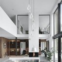 Ver imagem 4 de Lustre Pendente Para Sala Pé direito Duplo SP-Rain Branco