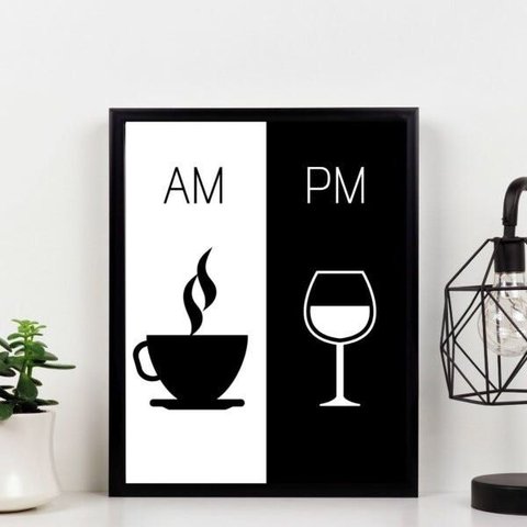 Quadro Decorativo - Am-pm Café e Vinho