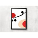 Ver imagem 3 de Kit 3 Quadros para Casa - Geométrico Vermelho