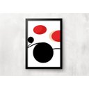 Ver imagem 2 de Kit 3 Quadros para Casa - Geométrico Vermelho