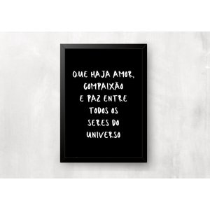 Quadro Que Haja Amor