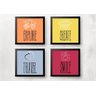 Kit 4 Quadros para casa- Travel, Smile, Explore, Create - 1