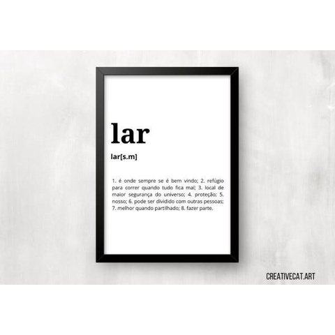 Quadro para Casa - Lar