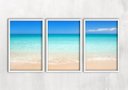 Ver imagem 1 de Kit 3 Quadros para Casa - Praia