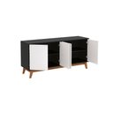 Ver mais imagens de Aparador Kappesberg 4 Portas 3d Preto Fosco/branco 180cm