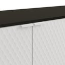 Ver imagem 6 de Aparador Kappesberg 4 Portas 3d Preto Fosco/branco 180cm