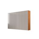 Ver imagem 2 de Guarda Roupa Casal Alpes Mdf 8 Portas e 4 Gavetas Moderna Mobília