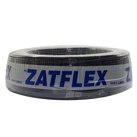 Fio Elétrico Flexível 10,0 mm - Rolo Com 100mts:Preto