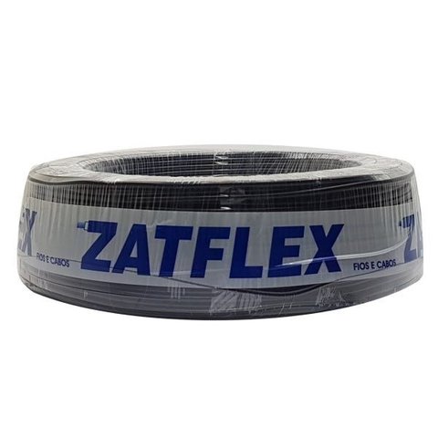 Fio Elétrico Flexível 6,0 Mm - Rolo com 100mts:preto