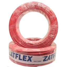 Fio Elétrico Flexível 4,0 mm - Rolo Com 100mts:Vermelho - 2