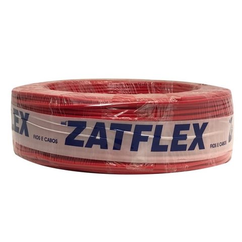 Fio Elétrico Flexível 4,0 mm - Rolo Com 100mts:Vermelho