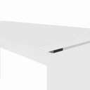 Ver imagem 6 de Mesa Retangular Escrivaninha 135cm x 60cm Tampo 25mm com Pés Painel F5 Office Cor:Branco