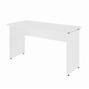 Ver imagem 2 de Mesa Retangular Escrivaninha 135cm x 60cm Tampo 25mm com Pés Painel F5 Office Cor:Branco