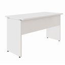 Ver imagem 4 de Mesa Retangular Escrivaninha 135cm x 60cm Tampo 25mm com Pés Painel F5 Office Cor:Branco