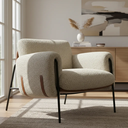 Ver imagem 6 de Kit 02 Poltronas Cadeira Versátil Serrana - Zahav Estofados:corino/boucle Bege