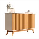 Ver imagem 1 de Buffet Aparador 3 Portas Ripado Mdf 1.36 Juçara Ofertamo