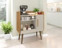 Ver imagem 5 de Bancada Aparador Café com Porta Lincon Cinamomo/Off-White