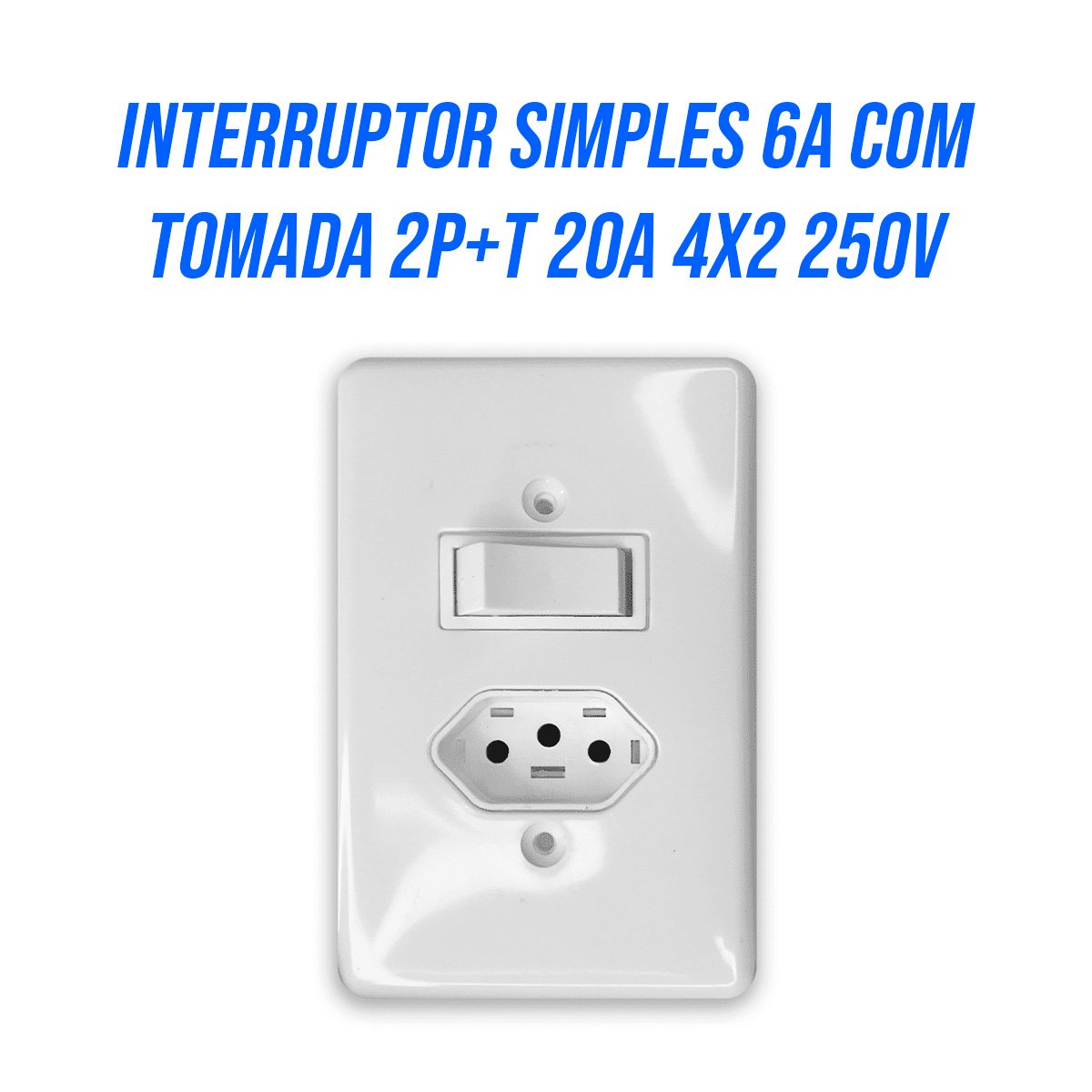 Interruptor 1 Tecla + Tomada 2p+t 20a Stylus Ilumi - 4