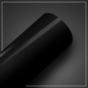 ARMÁRIO COZINHA ESTANTE GUARDA-ROUPA PAPEL CONTACT PRETO BRILHO 3M X 50CM