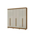 Ver imagem 1 de Guarda Roupa 230cm Casal 6 Portas 2 Gavetas - Atacama/ Areia Aramóveis