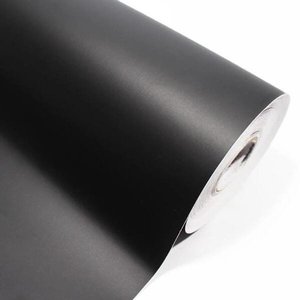 ARMÁRIO COZINHA ESTANTE GUARDA-ROUPA PAPEL CONTACT PRETO FOSCO 10M X 50CM