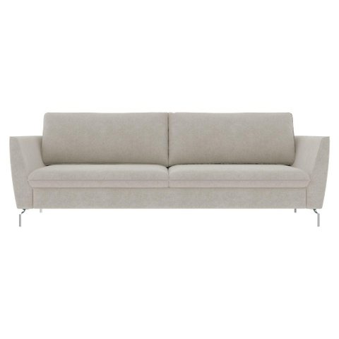 Sofá Decorativo 230cm Olívia Suede Bege Gran Belo