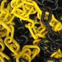 Ver imagem 1 de Corrente de Sinalização Plástica Elo Pequeno 38mmx21mm Pacote com 100m