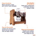Ver imagem 6 de Porta Temperos Condimentos Tipo Baleiro Madeira Wp Connect Porta Tempero Giratório Madeira com 06 Po