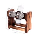 Ver imagem 5 de Porta Temperos Condimentos Tipo Baleiro Madeira Wp Connect Porta Tempero Giratório Madeira com 06 Po