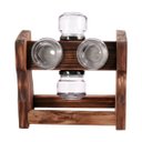 Ver imagem 2 de Porta Temperos Condimentos Tipo Baleiro Madeira Wp Connect Porta Tempero Giratório Madeira com 06 Po