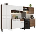 Ver imagem 3 de Armário de Cozinha Completa 293cm Rustic/Branco Emilly Madesa 01XA