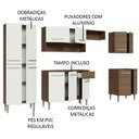 Ver imagem 5 de Armário de Cozinha Completa 293cm Rustic/Branco Emilly Madesa 01XA