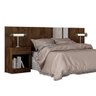 Quarto de Casal com Guarda-Roupa 3 Portas 3 Gavetas e Cabeceira com 2 Mesas de Apoio Kara Espresso M - 3