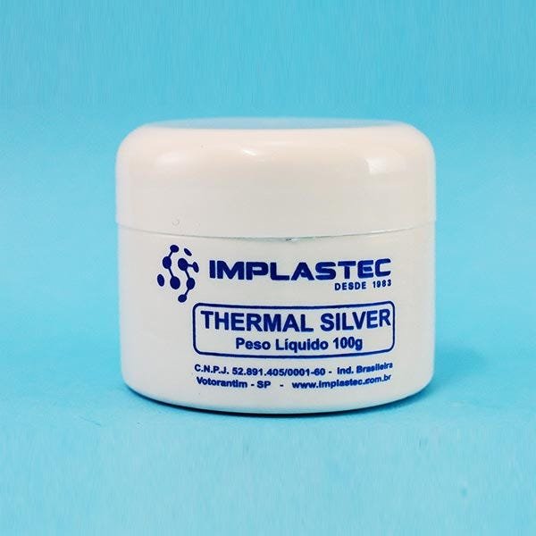 Pasta Térmica Com Prata Thermal Silver Implastec - Pote 100g - 1